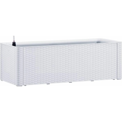 STEFANPLAST Samozavlažovací kvetináč NATURAL DELUXE 100x43x33cm biela