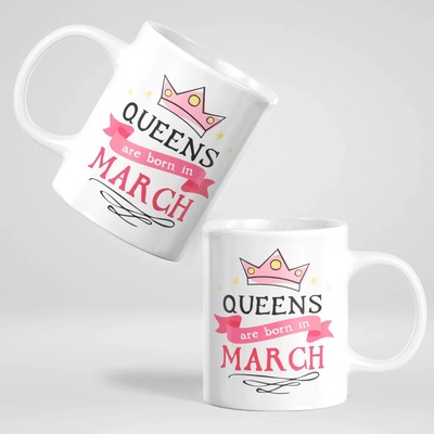 Art gift Чаша - Queens are born on March