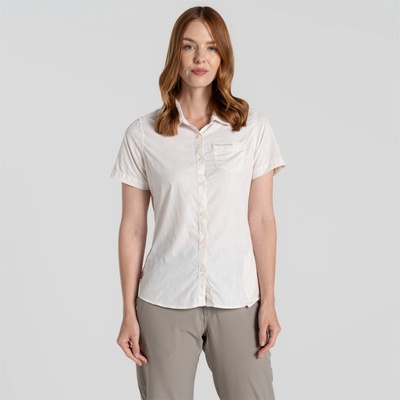 Craghoppers Women's Crag Vanna Short-Sleeve Shirt - Sea Salt Prt