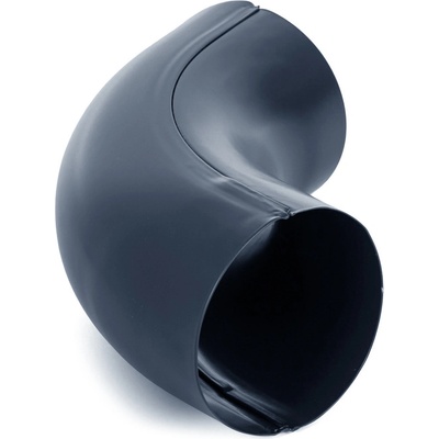 Evromat Koleno falcované pre odkvapový zvod 80 mm 72° pozink lak RAL 7016 antracit