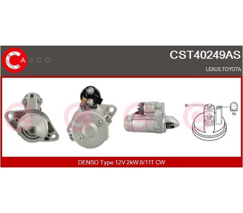 CASCO Štartér CST40249AS