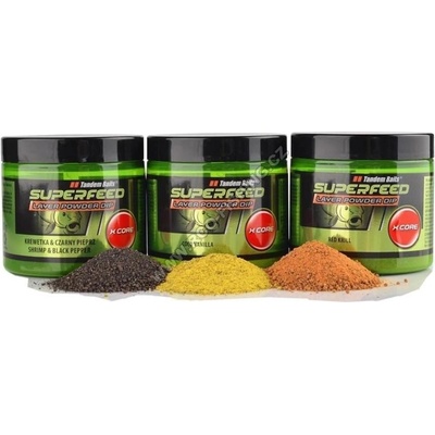 Tandem Baits SuperFeed X Core Layer Powder Dip Losos A kaviár 100 g