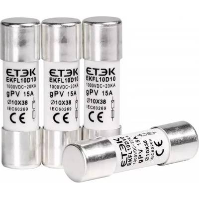 ETEK Poistka valcová 10x38mm 20A 1000V FVE