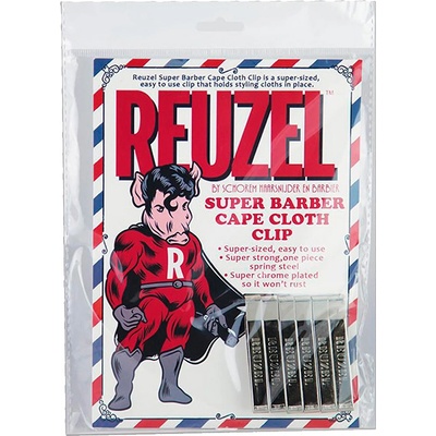 Reuzel Barber Cape Cloth Clip Pinetky na plaštenku kovové