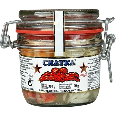 CHATKA Maso Kamčatského kraba 60% maso z nohou 40% kousky z těla 310 g
