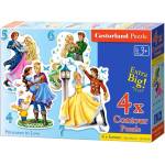 Castorland - Puzzle 4v1 Princesses in Love - 1 - 39 piese