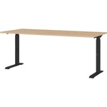 Germania Регулируема работна маса с дъбов плот 80x180 cm Lissabon - Germania (7912-665)