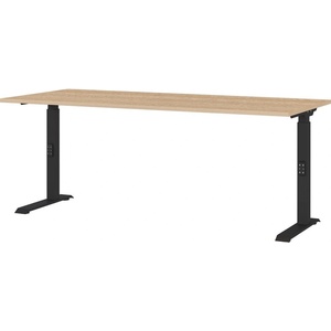 Germania Регулируема работна маса с дъбов плот 80x180 cm Lissabon - Germania (7912-665)
