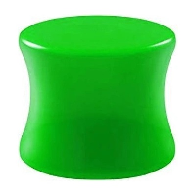 Šperky4U akrylátový plug do ucha PL01095-16G zelený