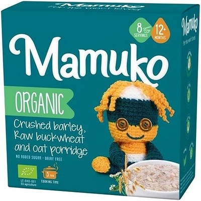 Mamuko Detská bio kaša drvená pohánka, jačmeň, ovos 200 g