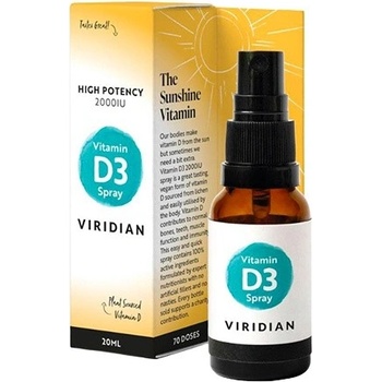 Viridian Vitamin D3 2000 IU Spray 20 ml