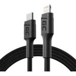 GREENCELL USB-C > Lightning (ST-ST) 1m Green Cell Black