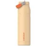 STANLEY 1913 Flip Straw Drinking Bottle with Straw 1.06L - Thermal Mug Cools for 17 Hours - Ice Cold for 4 Days - BPA Free - Leakproof - For Drink Holders - Dishwasher Safe - Orange Sherbert - 100000127150