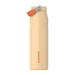 STANLEY 1913 Flip Straw Drinking Bottle with Straw 1.06L - Thermal Mug Cools for 17 Hours - Ice Cold for 4 Days - BPA Free - Leakproof - For Drink Holders - Dishwasher Safe - Orange Sherbert - 100000127150