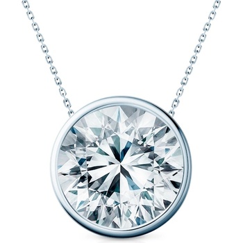 SAVICKI Колие The Journey: бяло злато, лабораторен диамант