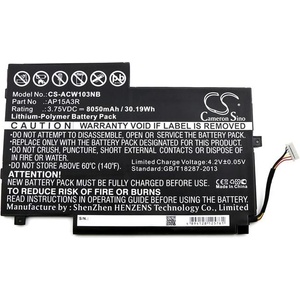 Cameron Sino Батерия за Acer Aspire Switch 10e (екв. Acer AP15A3R), 8050 mAh (CS-ACW103NB)