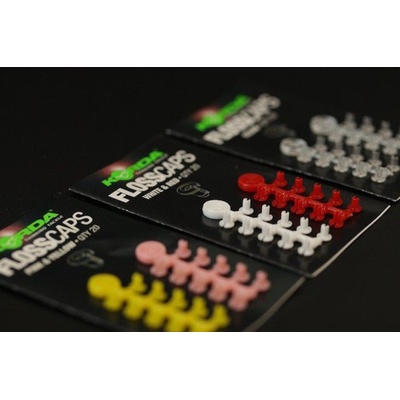 Korda Zarážka Floss Caps Pink/Yellow 20ks