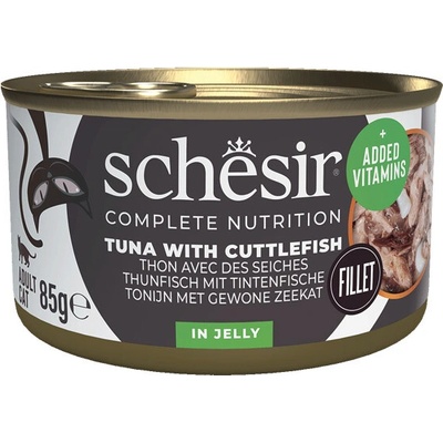 Schesir Cat C&B Wet Adult Tuniak so sépiou v želé 85 g