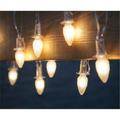 Světelný řetěz Šiška 20 LED žárovek Filament čirý kabel základní