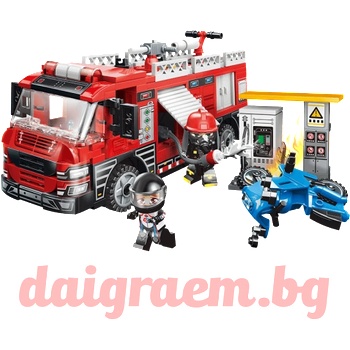 Image 1 of Qman Конструктор qman 12022 Пожарен автомобил комбиниран (q12022)
