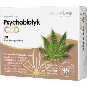 ACTIVLAB Pharma Psychobiotic CBD, 20 Capsules