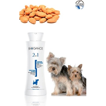 BIOGANCE 2 in 1 shampoo антистатичен шампоан с балсам за куче 250ml