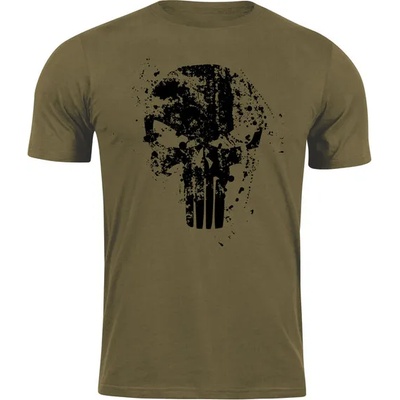 DRAGOWA Тениска с къс ръкав Frank The Punisher, маслиненозелена, 160 г/м2 (11284)