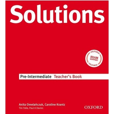 Solutions Pre Intermediate Teacher\'s Book Anita Omelanczuk Caroline Krantz