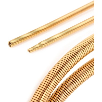 Francouzský drát - dutinka z pozlacené nerezové oceli - 150mm - 1ks+B - 1Ks