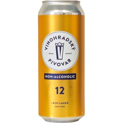 Vinohradský pivovar Vinohradská 12 Non Alcoholic 0,5% 0,5 l (plech)