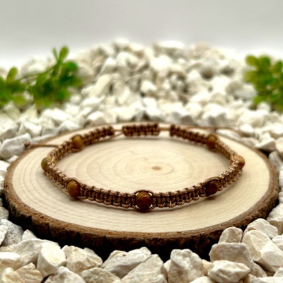 Certom Macramé náramek s krajkovým achátem 0274