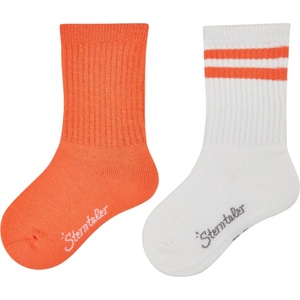 Sterntaler Детски спортни чорапи Sterntaler Kids' Socks DP Coolmax Ribbed Sports socks - Leuchtorange - размер 31-34 (EU) (201-9300-0315)