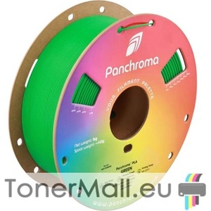 Polymaker PLA филамент Polymaker Panchroma Basic PLA, 1.75 mm, 1.0 kg, Green - tonermall