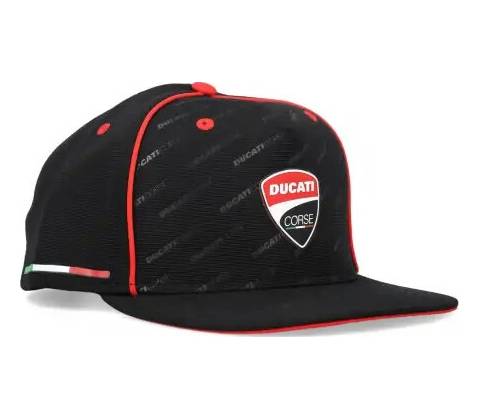 DUCATI FLAT Debossed black/red
