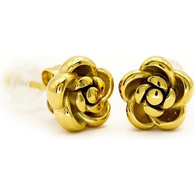 BRUNOshop.cz Náušnice POUPÁTKO gold S4564