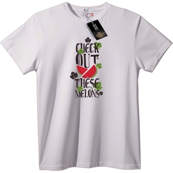 NOONEBRAND Тениска Виж Тези Пъпеши - S, White