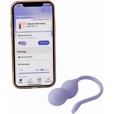 Perifit Care+ Pelvic Floor Trainer App Controlled Lilac