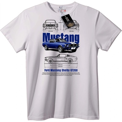 NOONEBRAND Тениска Ford Mustang Shelby GT350 - 3XL, White