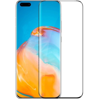 Стъклен протектор No brand, For Huawei P40 Pro Plus, 3D, 0.3mm, Black - 52667 (DE-52667)