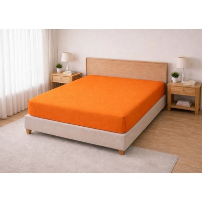 B.E.S. - Petrovice Prostěradlo Jersey Oranžové 90x200x35