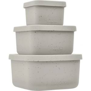 Kikkaboo Сет кутии за храна 3 бр Platinum Silicone Sand