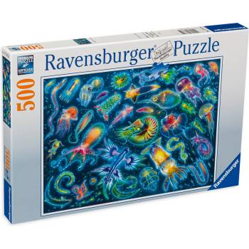 Ravensburger Пъзел Ravensburger от 500 части - Цветни подводни видове (17375)