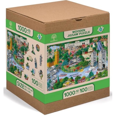 Wooden City Dřevěné Pamětihodnosti Londýna XL1010 dílků