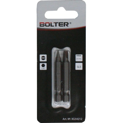 BOLTER Комплект накрайник бит Bolter - SL5, 1/4 inch, 50 mm, 2 бр (XG54212)