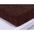Xpose Froté prostěradlo Exclusive tmavě hnědé 140x200