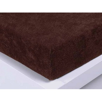 Xpose Froté prostěradlo Exclusive tmavě hnědé 140x200