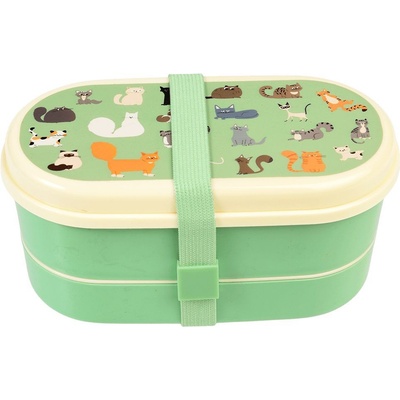 Rex London Detský desiatový Bento box s príborom Nine Lives uni