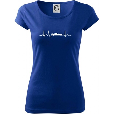 EKG formula Pure dámske tričko Kráľovská modrá