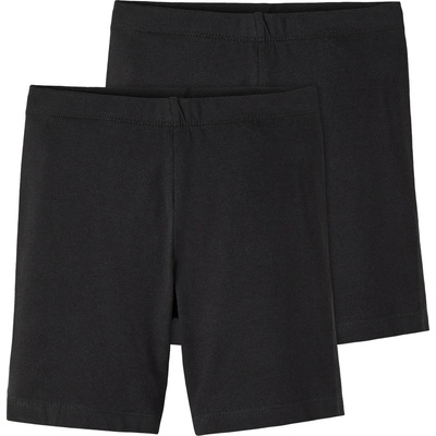 Name it Детски клин Name it Kid's Vivian Solid Short Legging 2-Pack Leggings - Black - размер 122/128 (EU) (711-0329-0114)