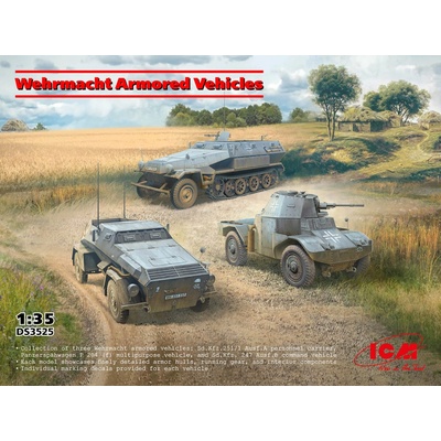 ICM Wehrmacht Armored Vehicles Sd.Kfz.Ausf.A Panzerspähwagen P 204 f Sd.Kfz. 247 Ausf.B 1:35 251:1